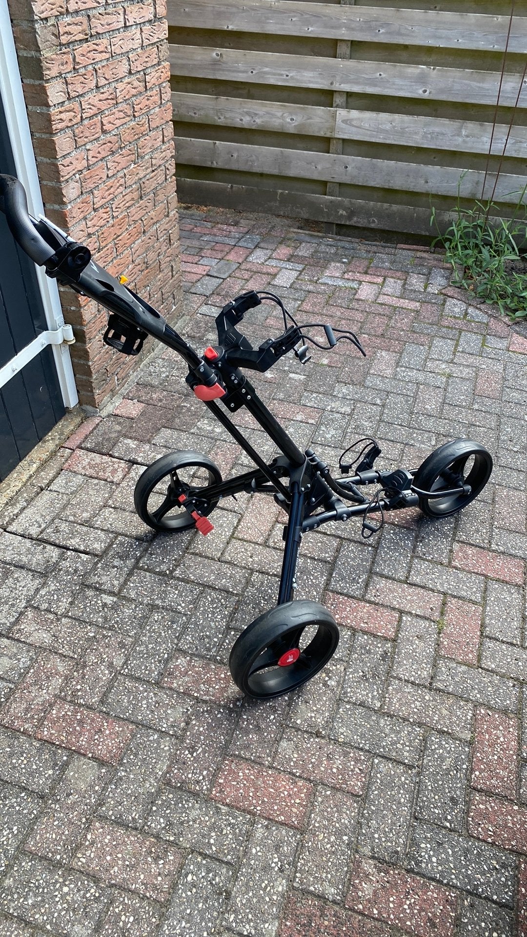 Golftrolley Black Owl golf, Ophalen, Zo goed als nieuw, Golfkar