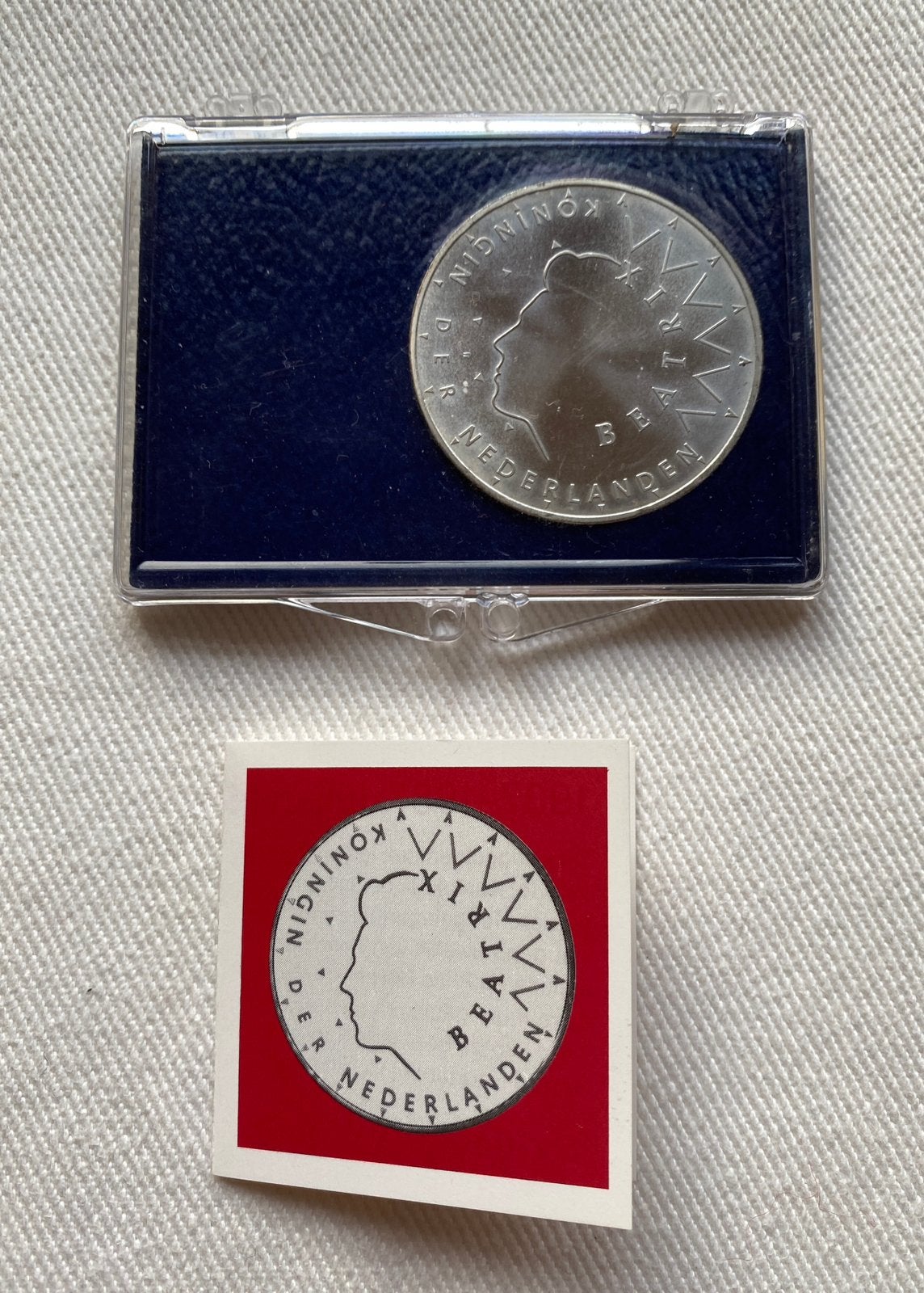 Zilveren 50 gulden munt Juliana en Bernhard, Koningin Beatrix, Ophalen of Verzenden, Zilver, Losse munt