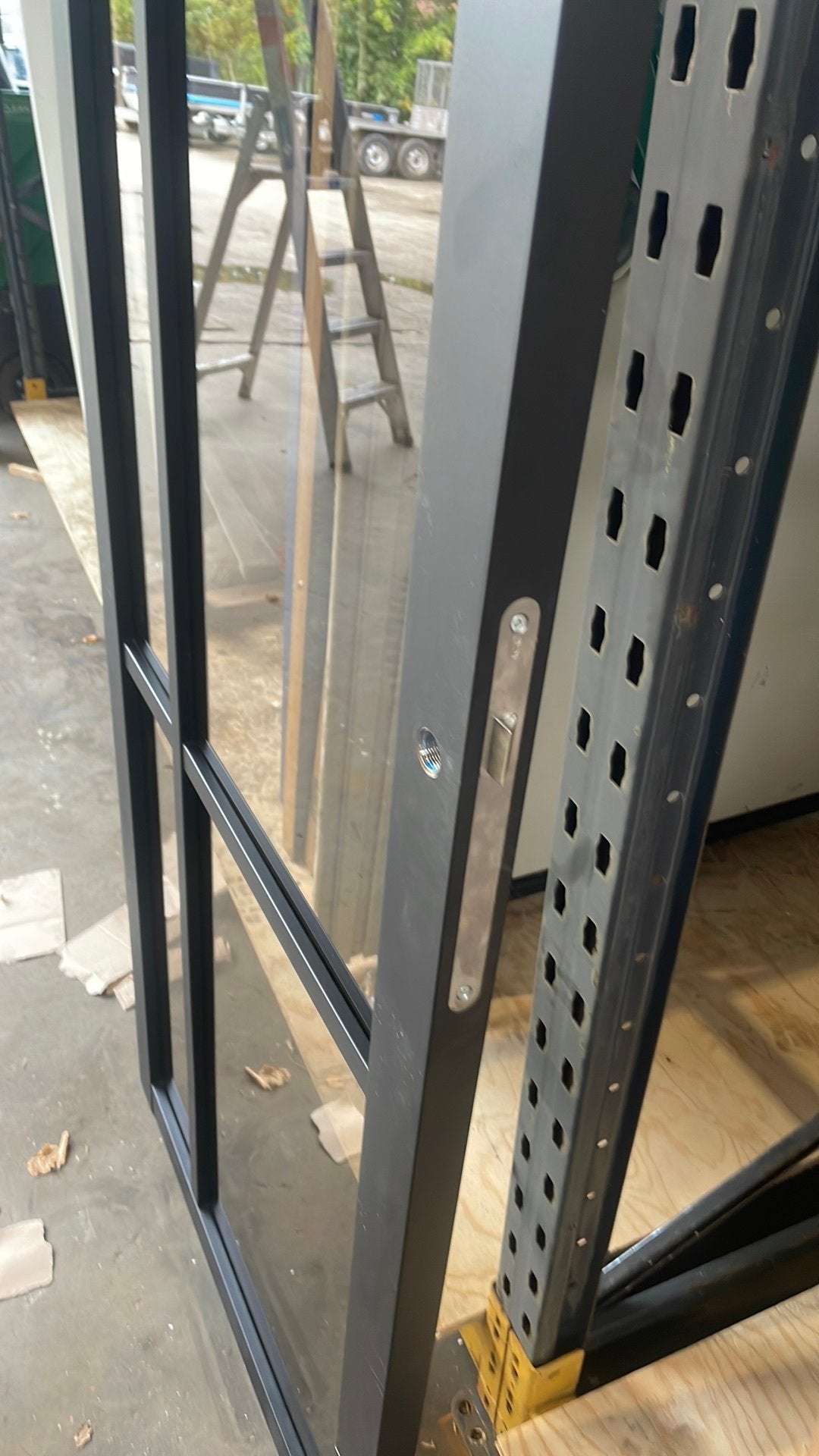 Binnendeur met glas 73x231,5, Ophalen, Glas, Binnendeur, 200 tot 215 cm