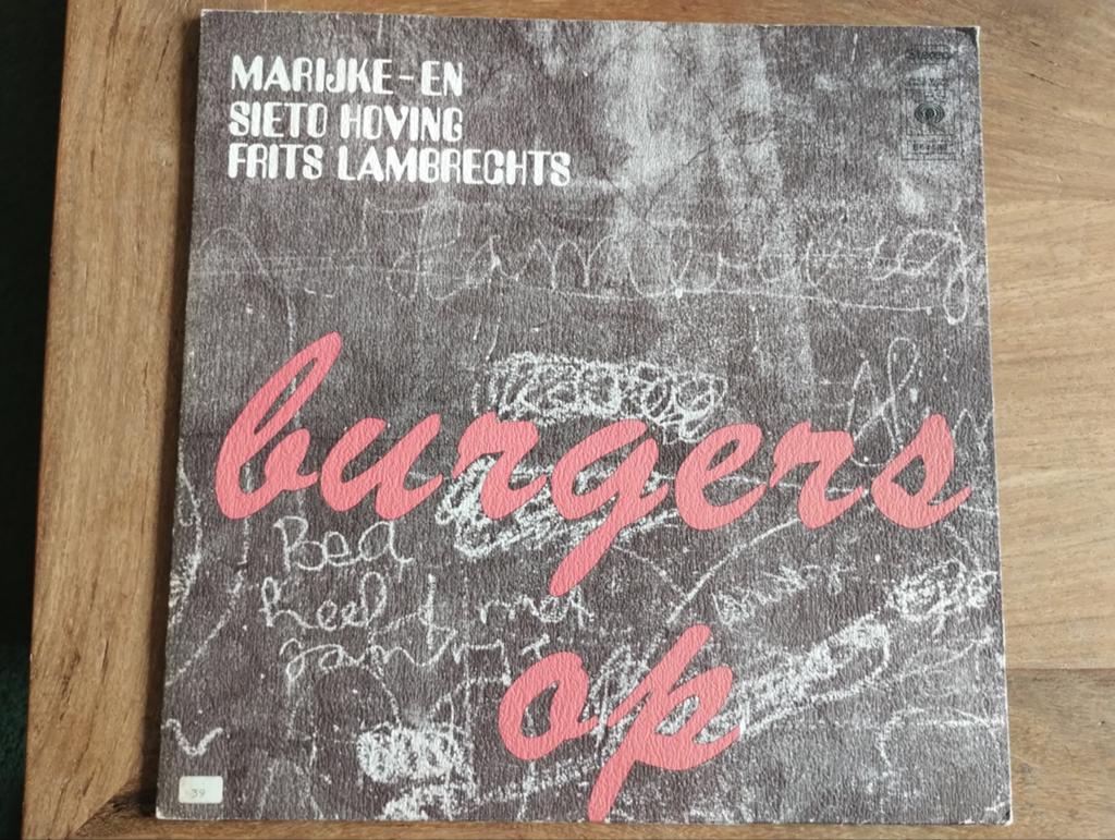 Marijke en Sieta Hoving, Frits Lambrechts - Burgers op de br, Ophalen of Verzenden, Gebruikt, Overige genres