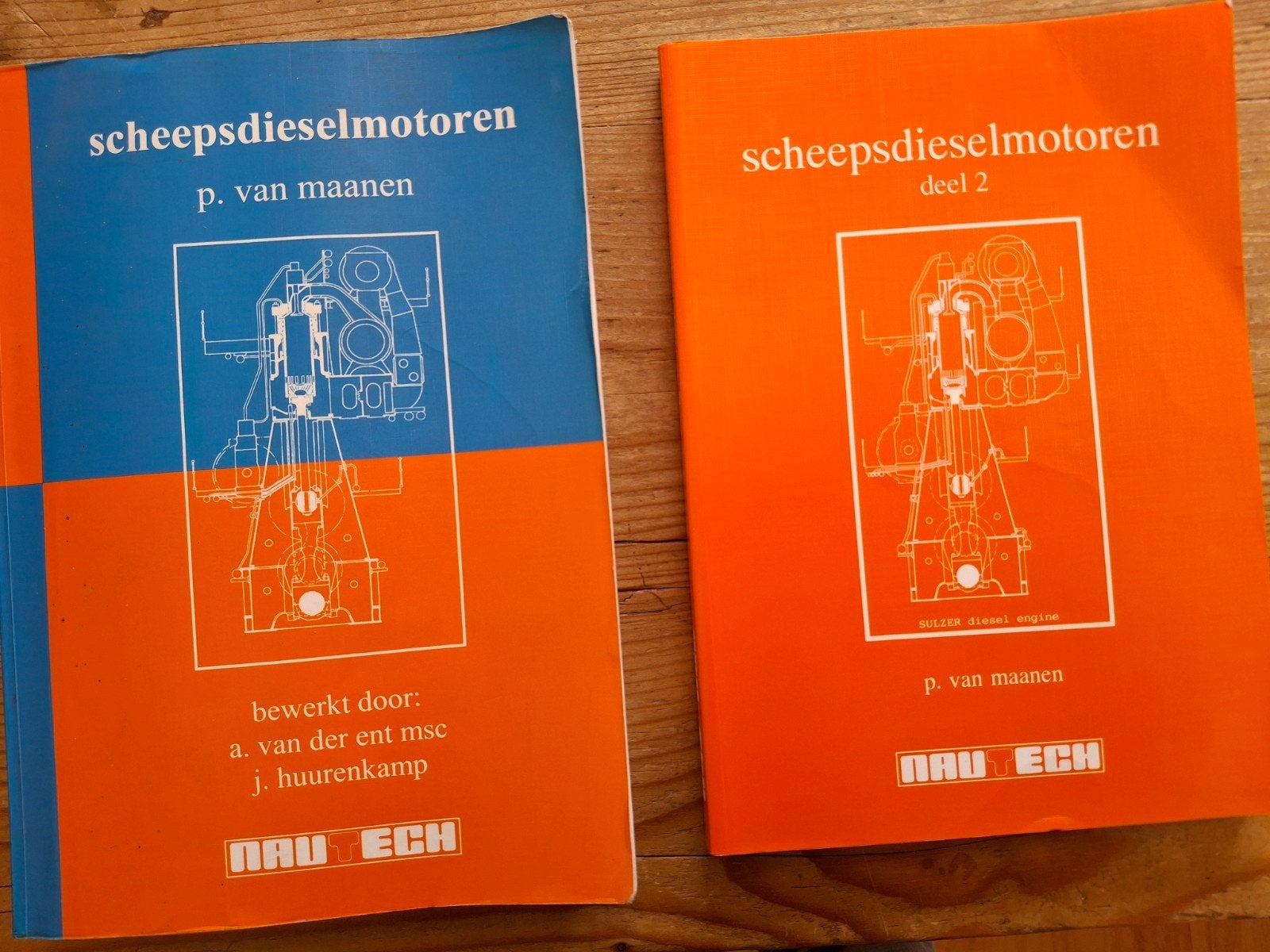 Scheepsmotoren deel  I en II P. van Maanen Sulzer Krupp MAN, Boeken, Ophalen of Verzenden, Gelezen, P. van Maanen