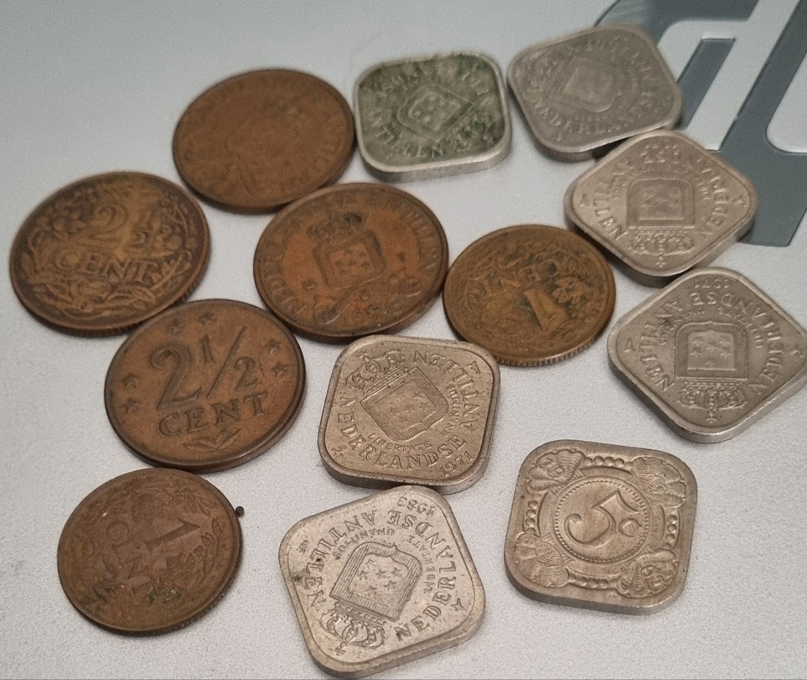Diverse Nederlandse en Antilliaanse munten, Ophalen of Verzenden, Koningin Wilhelmina, 25 cent, Setje