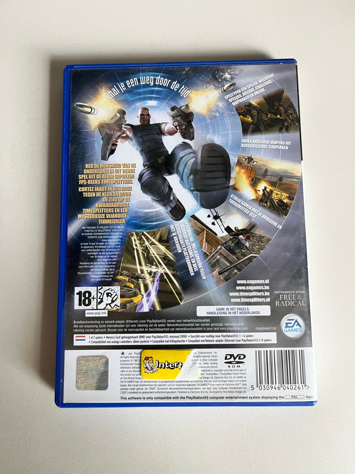 TimeSplitters Future Perfect PS2 - Goed met boekje, Spelcomputers en Games, Games | Sony PlayStation 2, Vanaf 18 jaar, Shooter