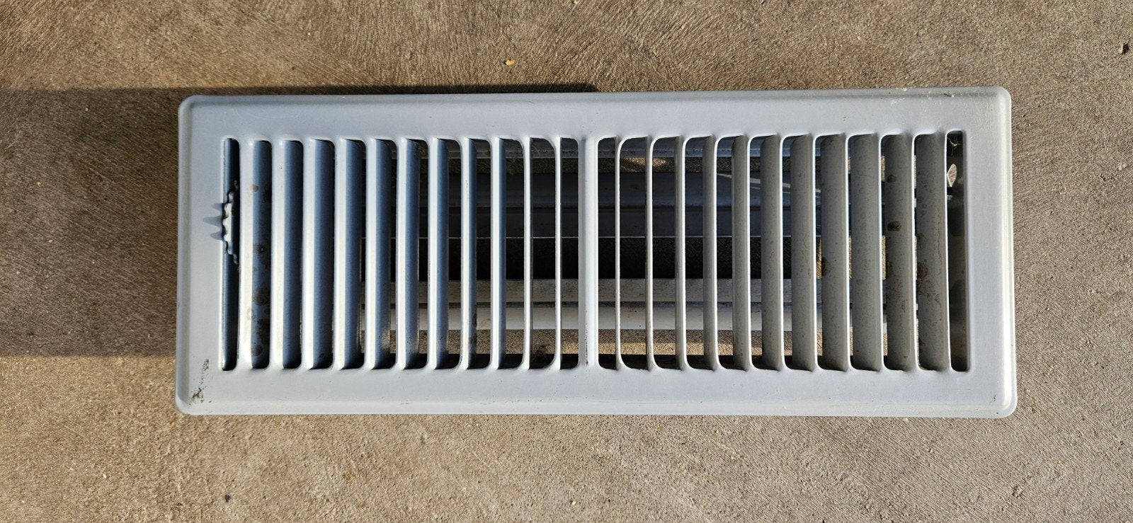 Vloerrooster luchtverwarming inzet 100x300 mm. Flens 130x335, Ophalen of Verzenden, Gebruikt, Ventilator en Afzuiger
