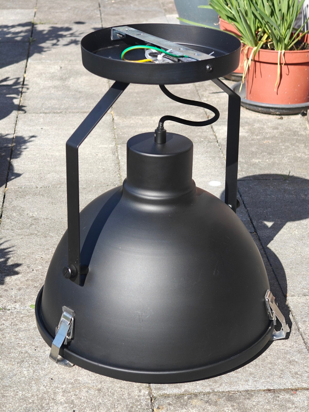 Karwei Plafondlamp Magnus Mat Zwart - E27 - kantelbaar zgan, Ophalen, Zwart, 33 cm, E27 (groot)