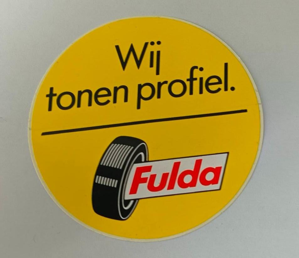 Sticker Fulda banden, Verzamelen, Ophalen of Verzenden, Zo goed als nieuw, Merk