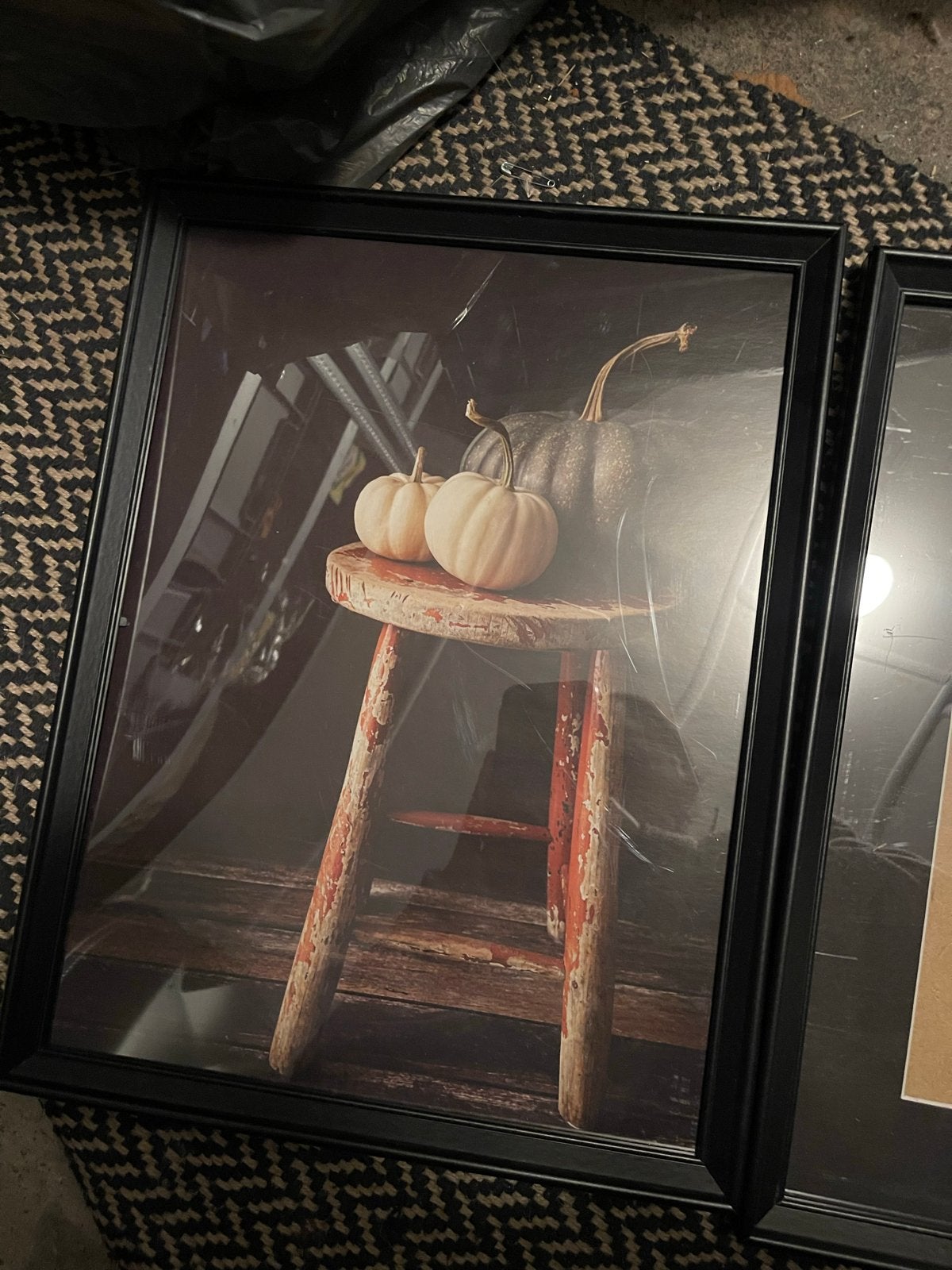 Zwarte fotolijst met passe-partout, Ikea, Gebruikt, Ikea, Ikea
