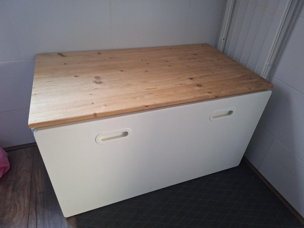 Smastad speelgoedkist, bankje., Huis en Inrichting, Woonaccessoires | Kisten, Ophalen, Gebruikt, 50 tot 100 cm, Minder dan 50 cm