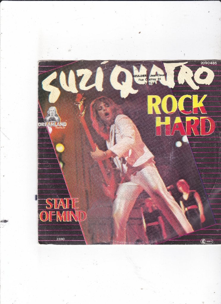 7" Single Suzi Quatro - Rock Hard, Cd's en Dvd's, Vinyl Singles, Ophalen of Verzenden, Gebruikt, 7 inch, Pop