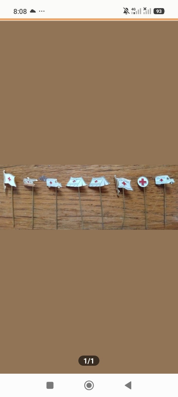 Setje Rode Kruis speltjes - Vintage collectie, Verzamelen, Speldjes, Pins en Buttons, Ophalen of Verzenden