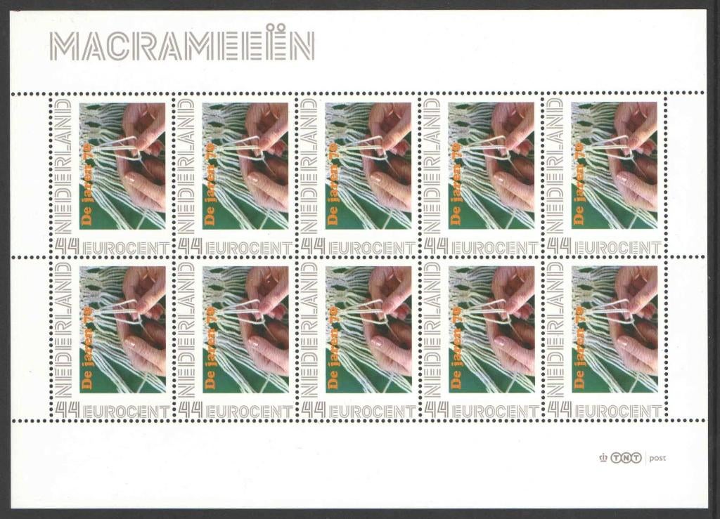 Nostalgie op Postzegels Jaren '70: Macrameeën, Ophalen of Verzenden, Na 1940, Postfris