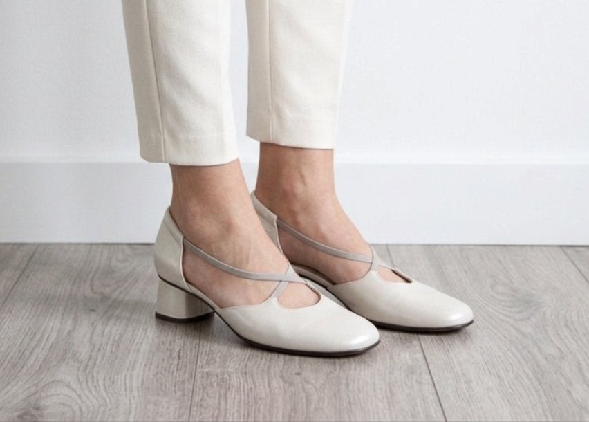 Gabor - elegante trouwschoenen met parelmoerglans - 38,5, Schoenen met lage hakken, Verzenden, Wit, Gabor
