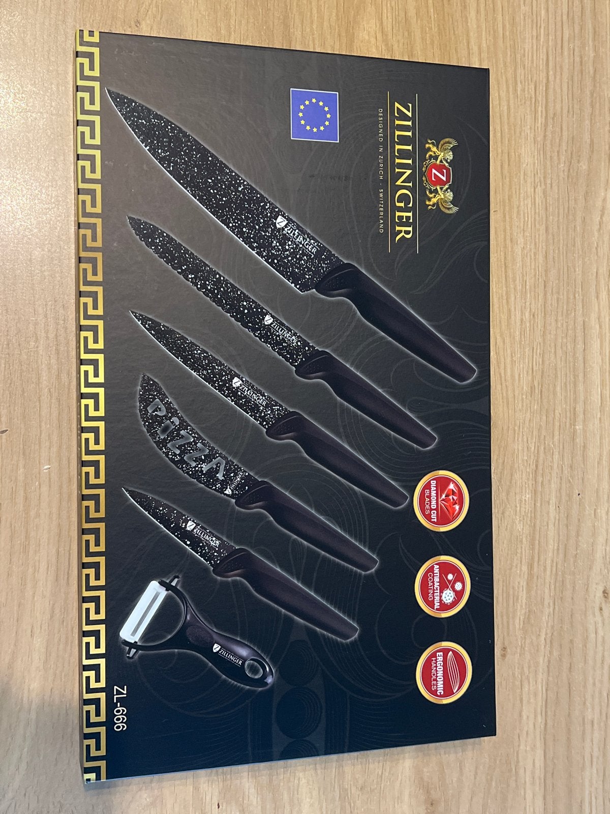 ZILLINGER 6-delige Messenset ZL-666 - Nieuw!, Huis en Inrichting, Keuken | Bestek, Los bestek, Nieuw, Ophalen of Verzenden, Rvs of Chroom