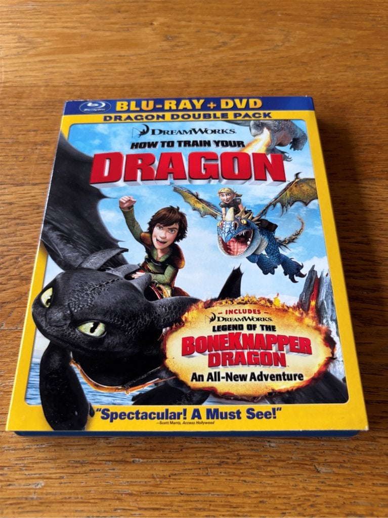 Blu-ray + Dvd How To Train Your Dragon - N-NLO - Regio 1, Gebruikt, Met slipcover/slipcase, Spaans, Ophalen of Verzenden