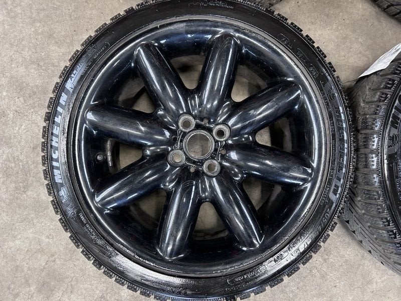 17 inch Crown Spoke velgen + winterbanden Mini Cooper S, Auto-onderdelen, Gebruikt, -, -, Banden en Velgen