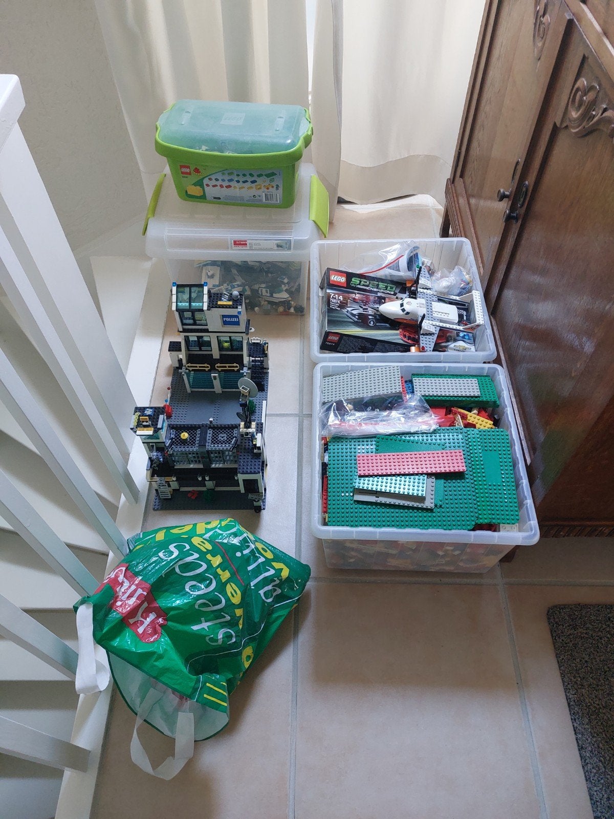 Politie Lego + losse sets + 8.5 kilo stenen + Boekjes!!, Ophalen