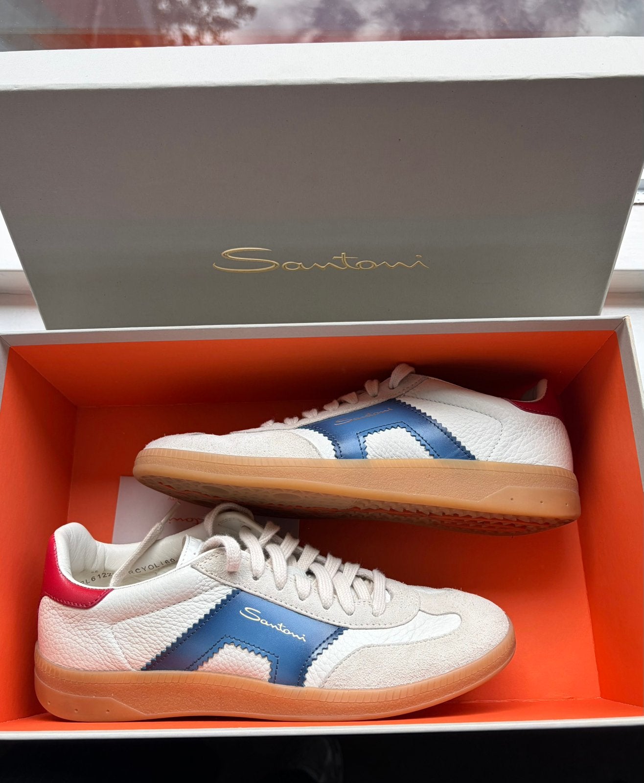 Santoni sneaker maat 35 dames, Verzenden, Wit, Nieuw, Sneakers of Gympen