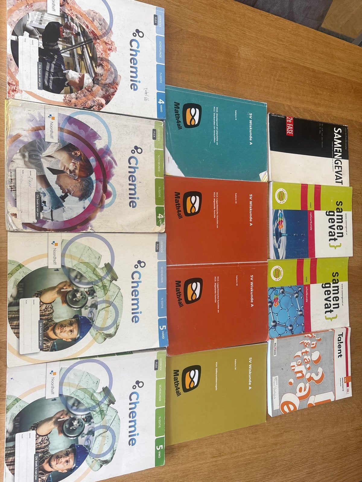 Schoolboeken: Chemie, Wiskunde A, Nederlands, Natuurkunde, S, Ophalen of Verzenden, Gelezen, HAVO, Scheikunde