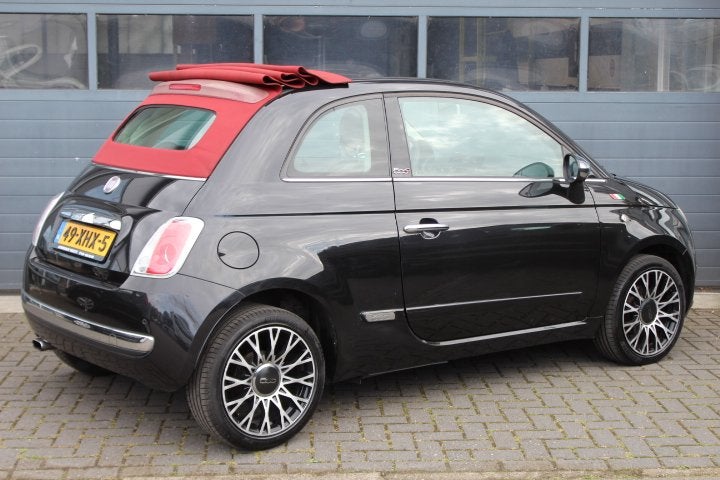 Fiat 500 Cabrio 0.9 TwinAir Lounge AIrco, Bluetooth Audio up, Auto's, Euro 5, 86 pk, Gebruikt, 31 €/maand