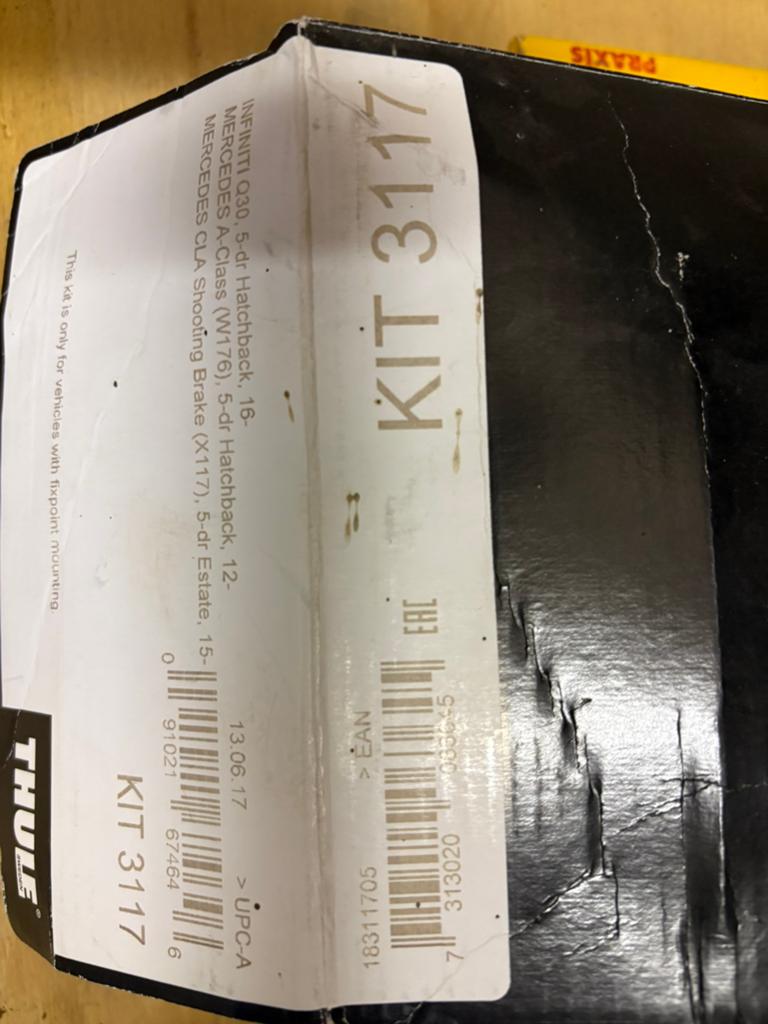 Thule WingBar Mercedes A-Klasse W176 & CLA X117 drager, Auto diversen, Dakdragers, Verzenden, Zo goed als nieuw