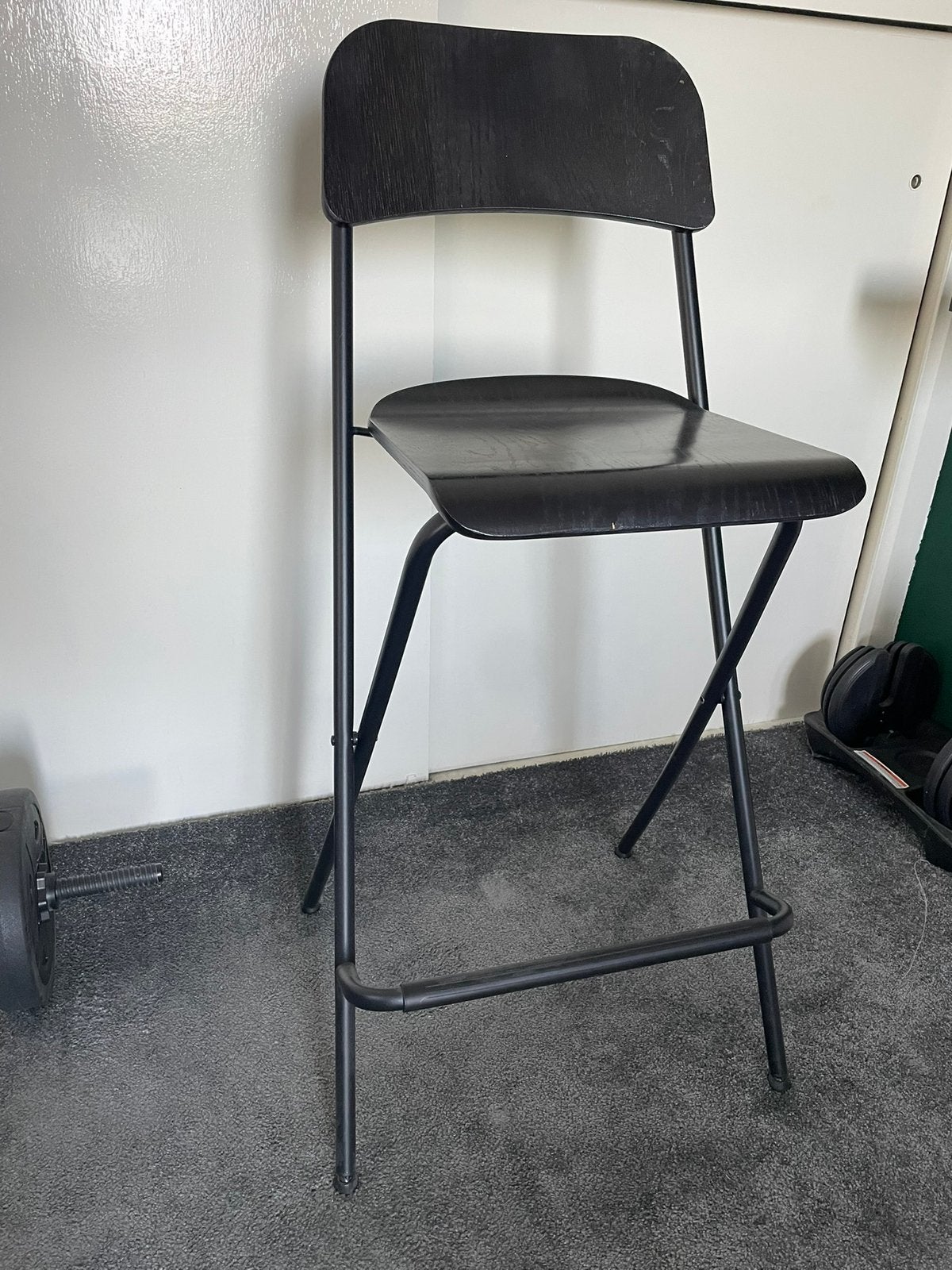 Hoge kruk voor kaptafel en met lampen voor boven de spiegel, Ophalen, Zo goed als nieuw, Hout, 90 cm of meer