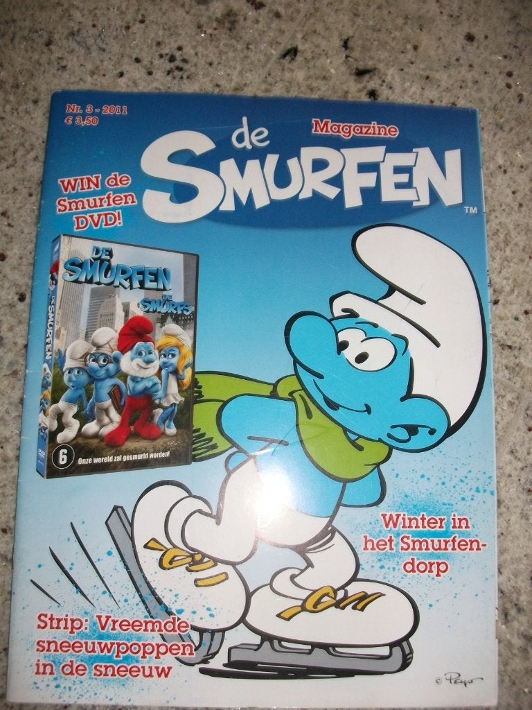 Magazine De Smurfen nr 3 2011, Ophalen of Verzenden, Gebruikt, Verschillende Smurfen, Stripboek
