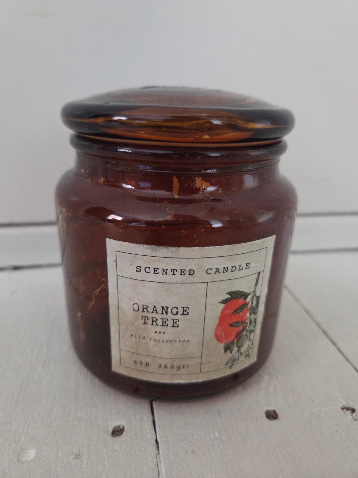 lege pot apothekers geurkaars orange tree, Ophalen of Verzenden, Gebruikt