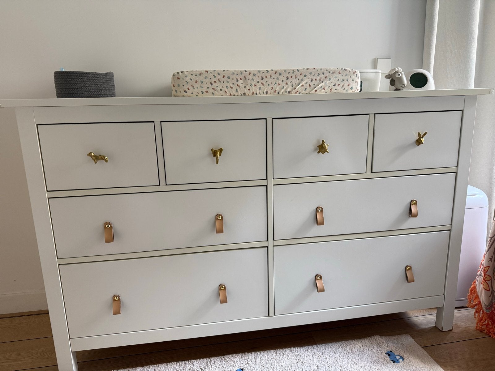 Ikea Hemnes ladekast 8 lades, Ophalen, Gebruikt, 50 tot 70 cm, 100 cm of meer