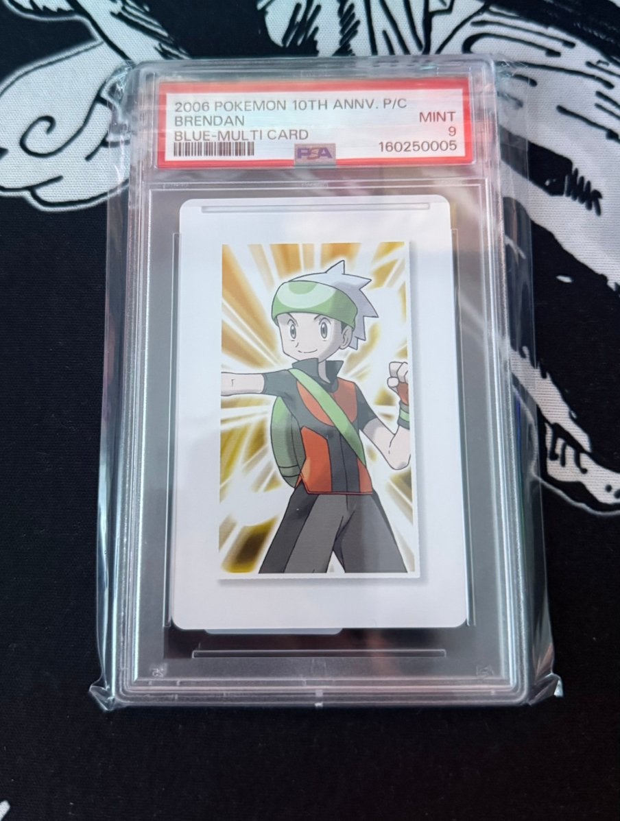 Brendan - Pokemon Center 2006 10th Anniv Blue Deck - PSA 9, Ophalen of Verzenden, Nieuw, Losse kaart, Foil