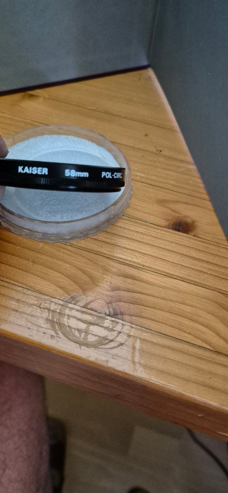 Kaiser Polarisatiefilter 58mm POL-CIRC, Overige merken, Polarisatiefilter, Gebruikt, Met schroefdraad