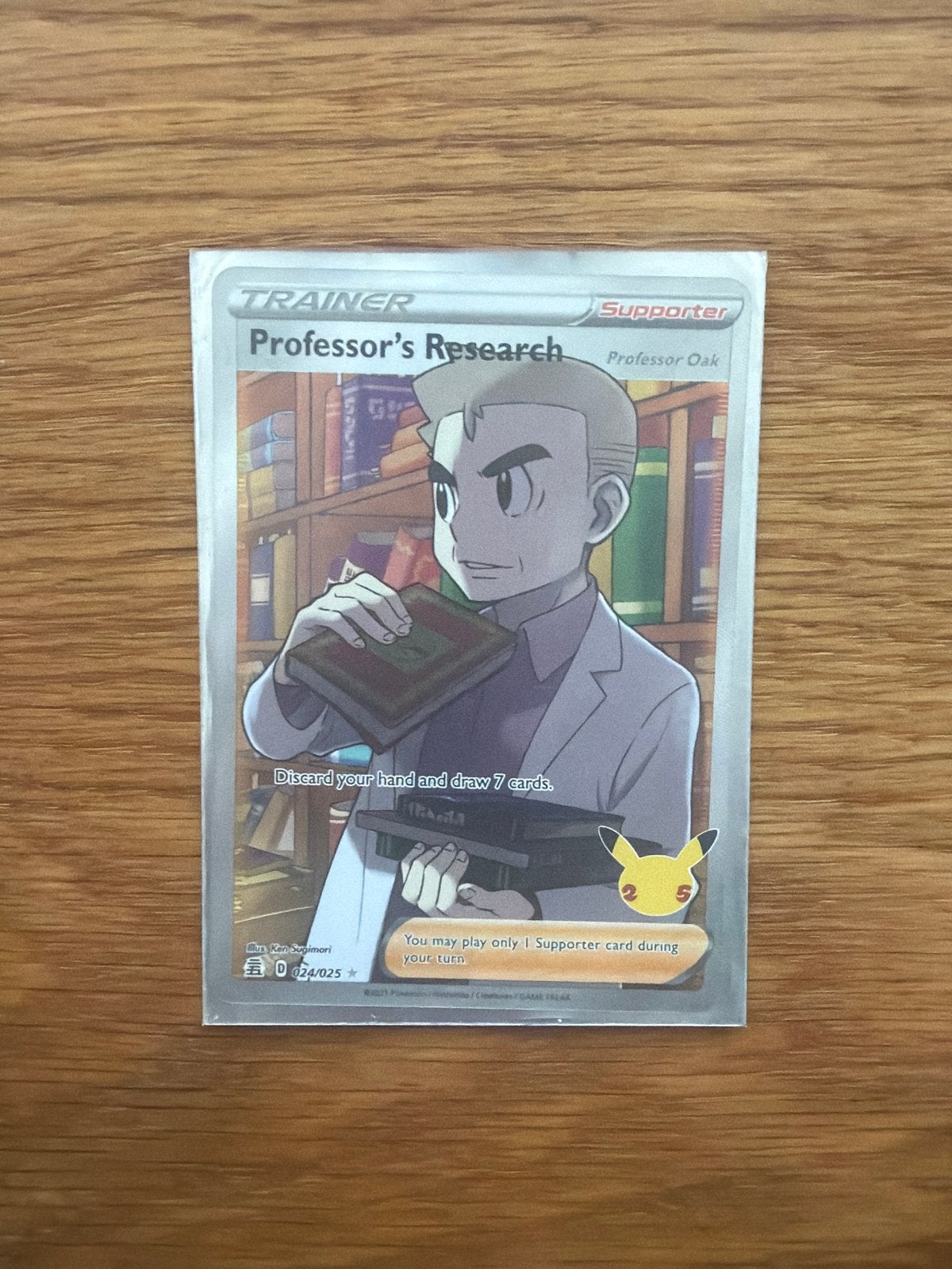 Pokémon Kaart: Professor's Research (Professor Oak), Ophalen, Zo goed als nieuw, Losse kaart