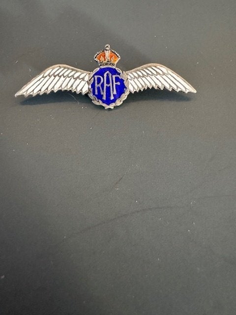 Originele zilveren WO II Britse Royal Air Force speld, Ophalen of Verzenden, Luchtmacht, Engeland, Overige typen