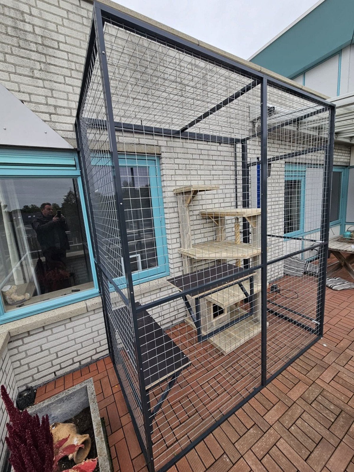 Katten ren / aluminium panelen / voliere, Dieren en Toebehoren, Ophalen, Nieuw, Aluminium, Volière