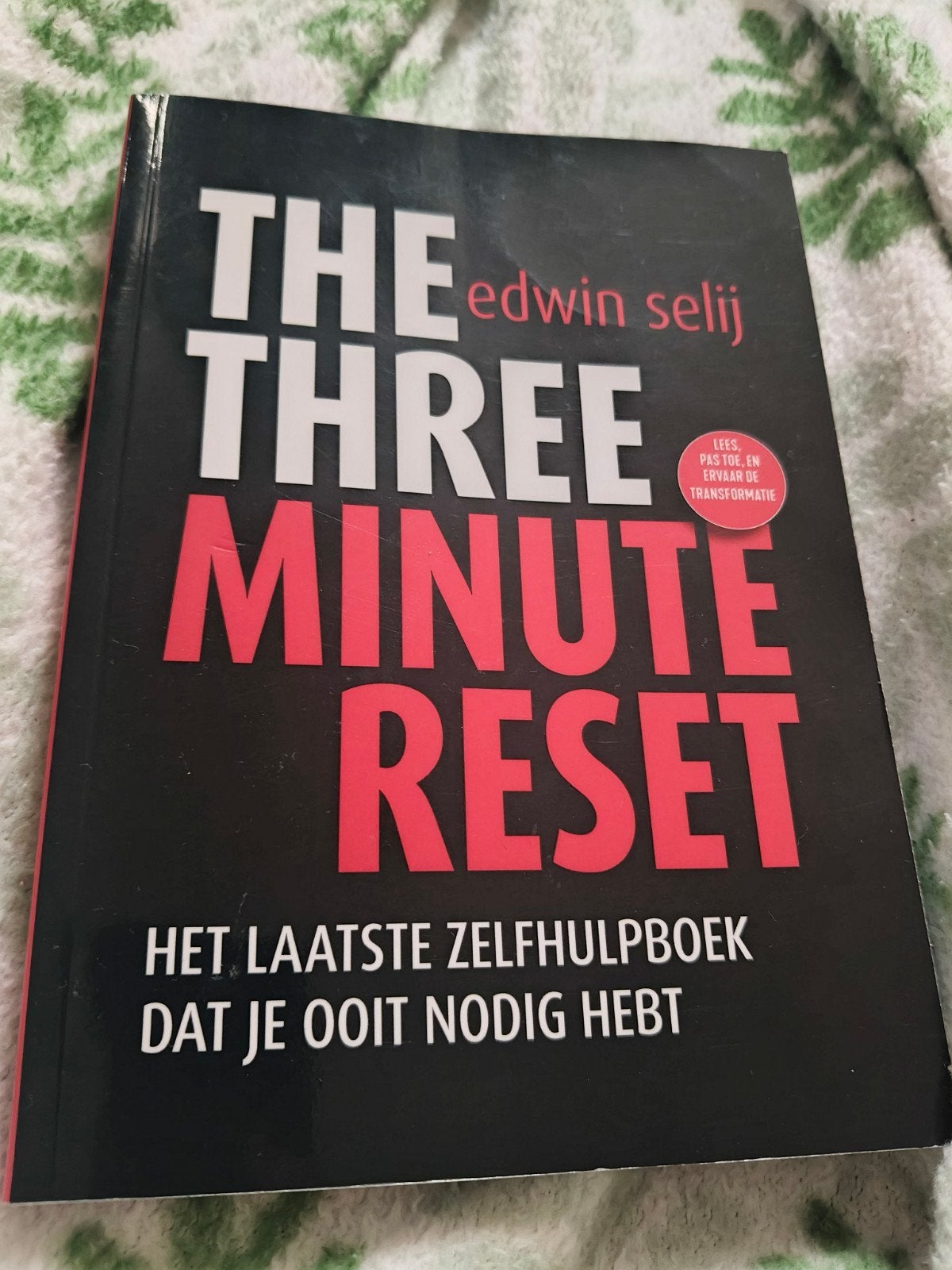 The Three Minute Reset - Edwin Selij (Zo goed als nieuw), Ophalen of Verzenden, Zo goed als nieuw, Edwin Selij