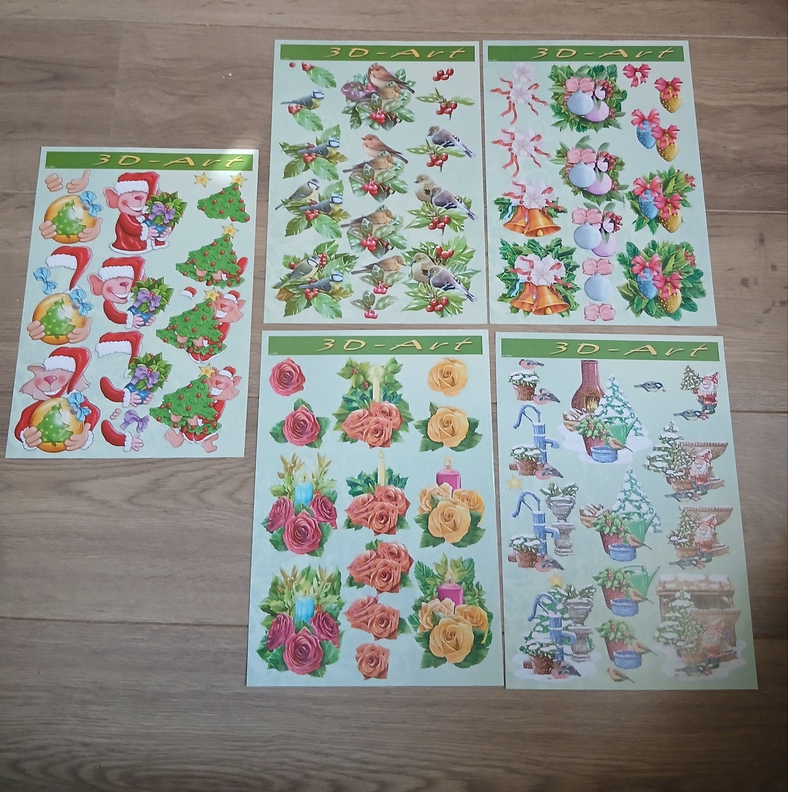 3D-Art knipvellen kerstthema - Diverse ontwerpen, Nieuw, Ophalen of Verzenden, Papier of Karton, Kerstmis