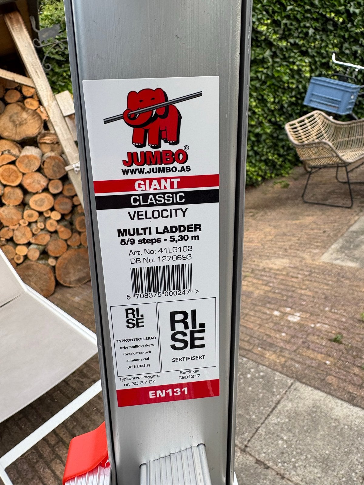 Jumbo Little Giant Velocity Multi Ladder 5.30m, Nieuw, Ophalen of Verzenden, Ladder, Opvouwbaar of Inschuifbaar