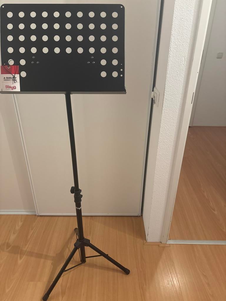 Stagg muziekstandaard met draagtas - Zo goed als nieuw, Ophalen of Verzenden, Zo goed als nieuw, Muziekstandaard