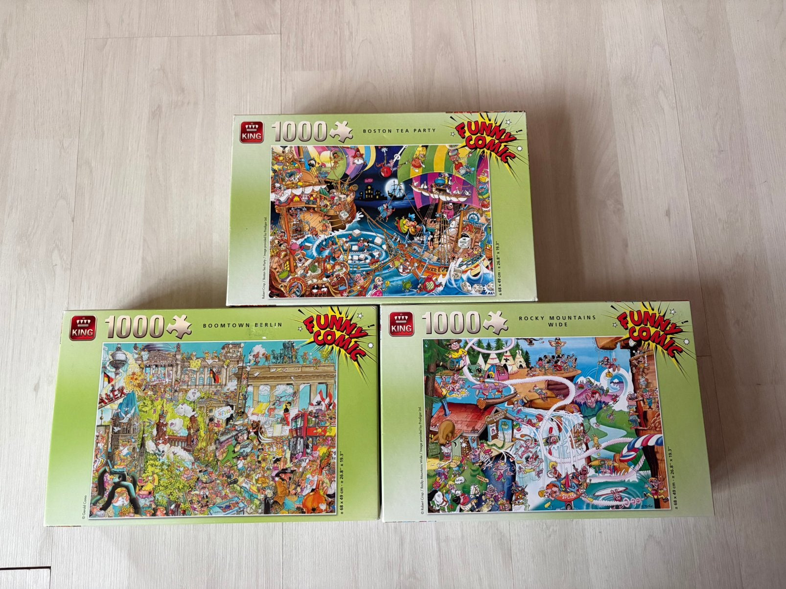 Verschillende king puzzels, Ophalen, 500 t/m 1500 stukjes, Zo goed als nieuw