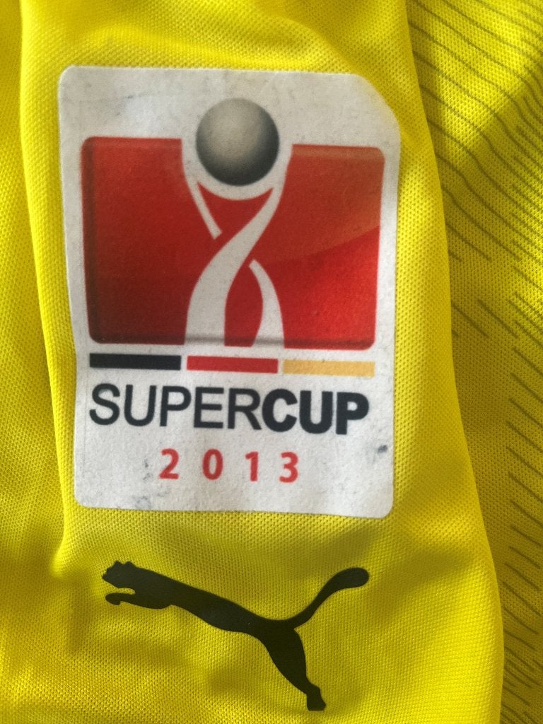 Matchworn Borussia Dortmund shirt Subotic Supercup 2013, Maat XL, Ophalen of Verzenden, Zo goed als nieuw, Shirt