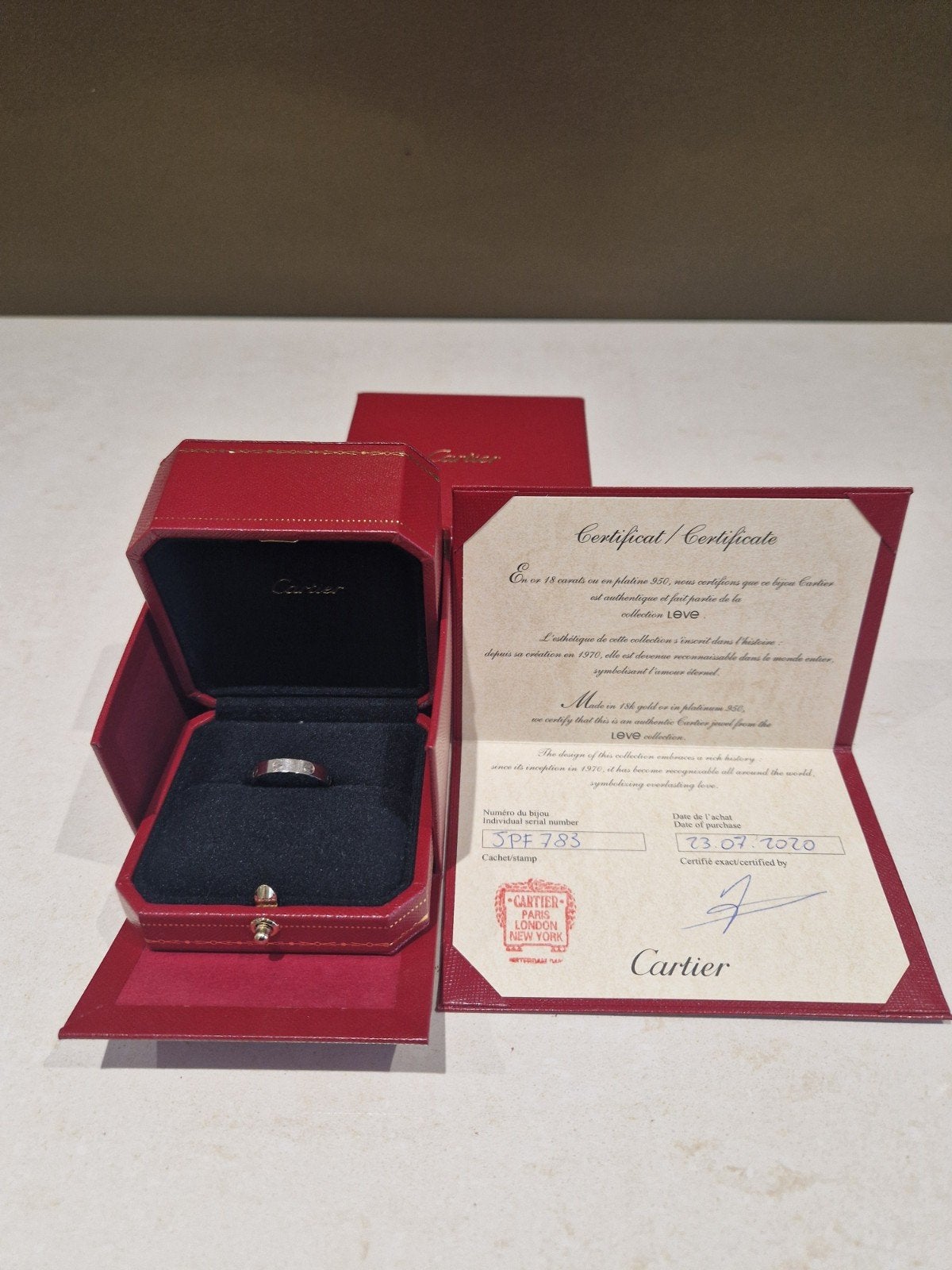 Cartier Love ring Small 3,6mm wit goud, Sieraden, Tassen en Uiterlijk, Ophalen of Verzenden