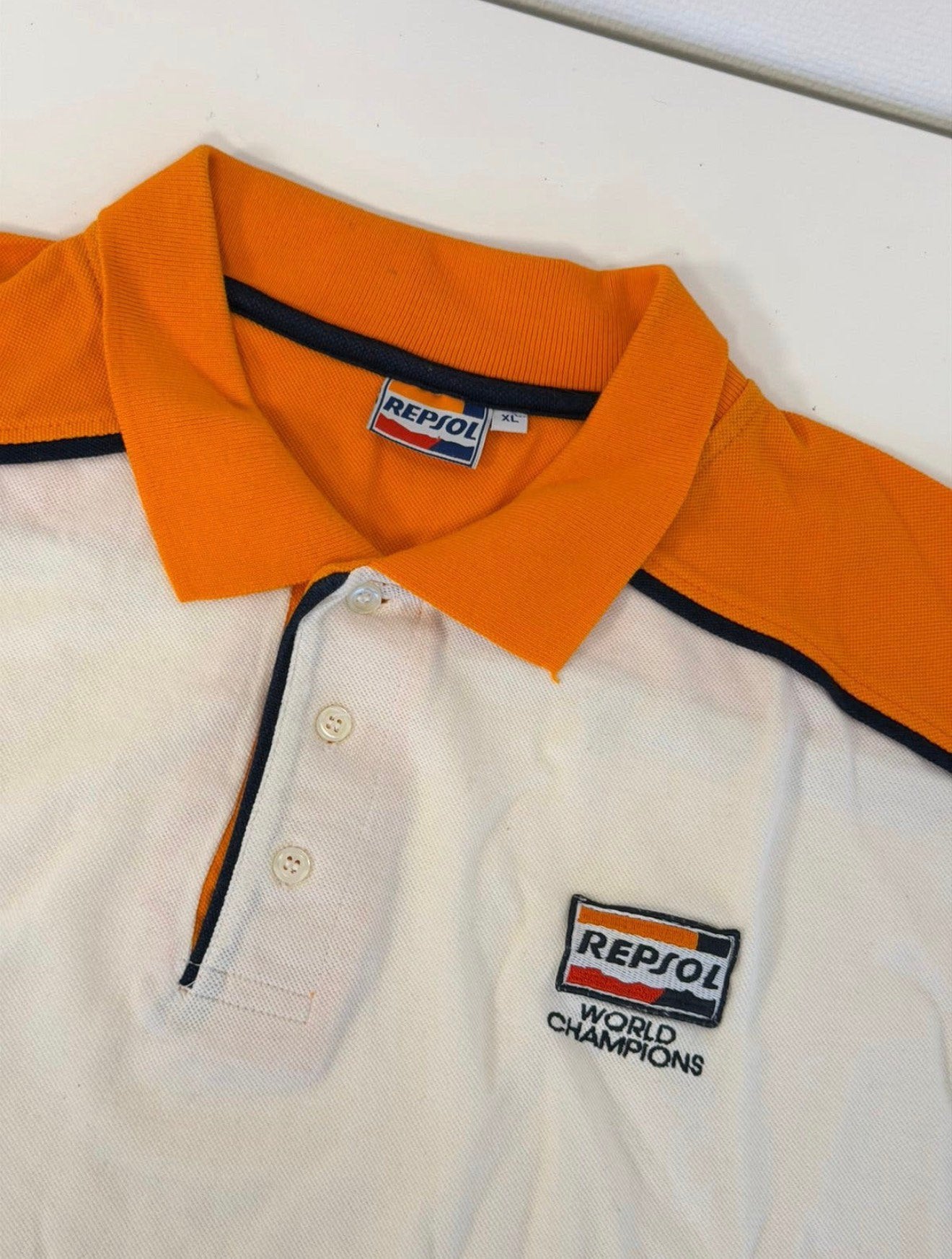 Repsol World Champions Polo XL Vintage MotoGP Motorsport, Ophalen of Verzenden, Zo goed als nieuw, Motoren