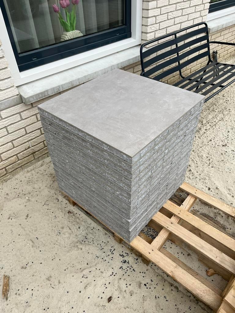 15x CERASUN Cilento Grigio 60x60x4cm (keramisch + beton), Ophalen, Keramiek, Nieuw, 5 tot 10 m²
