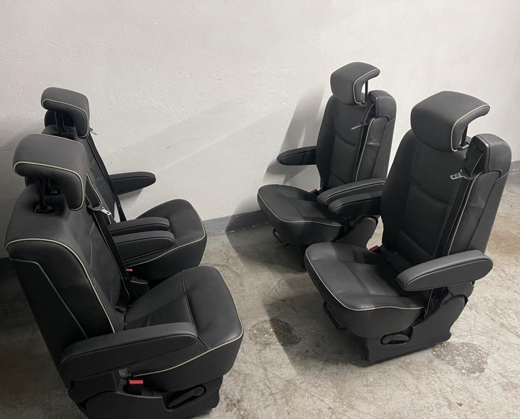 Leren Stoelen/Zitbank Oldtimer,Bus,VW Doka,GMC,Camper,Cabine, Ophalen, Zo goed als nieuw