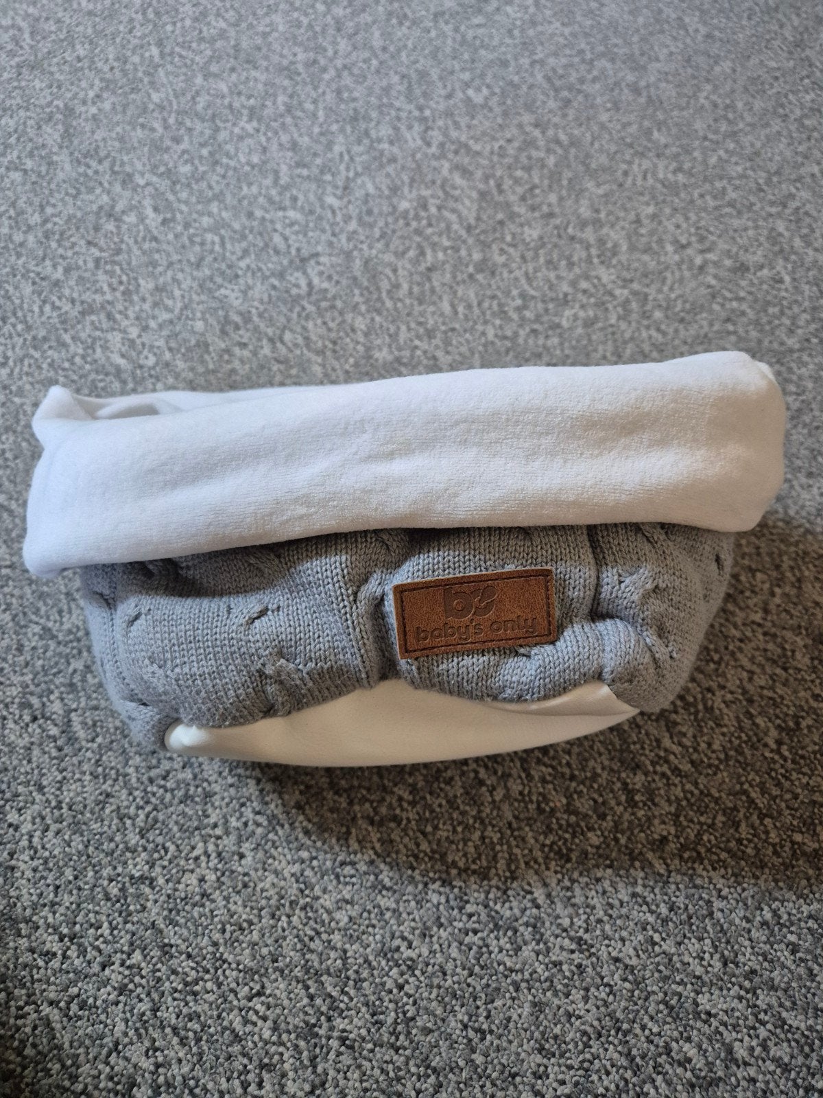 Baby's Only mandje netjes - grijs/wit, Ophalen of Verzenden, Zo goed als nieuw