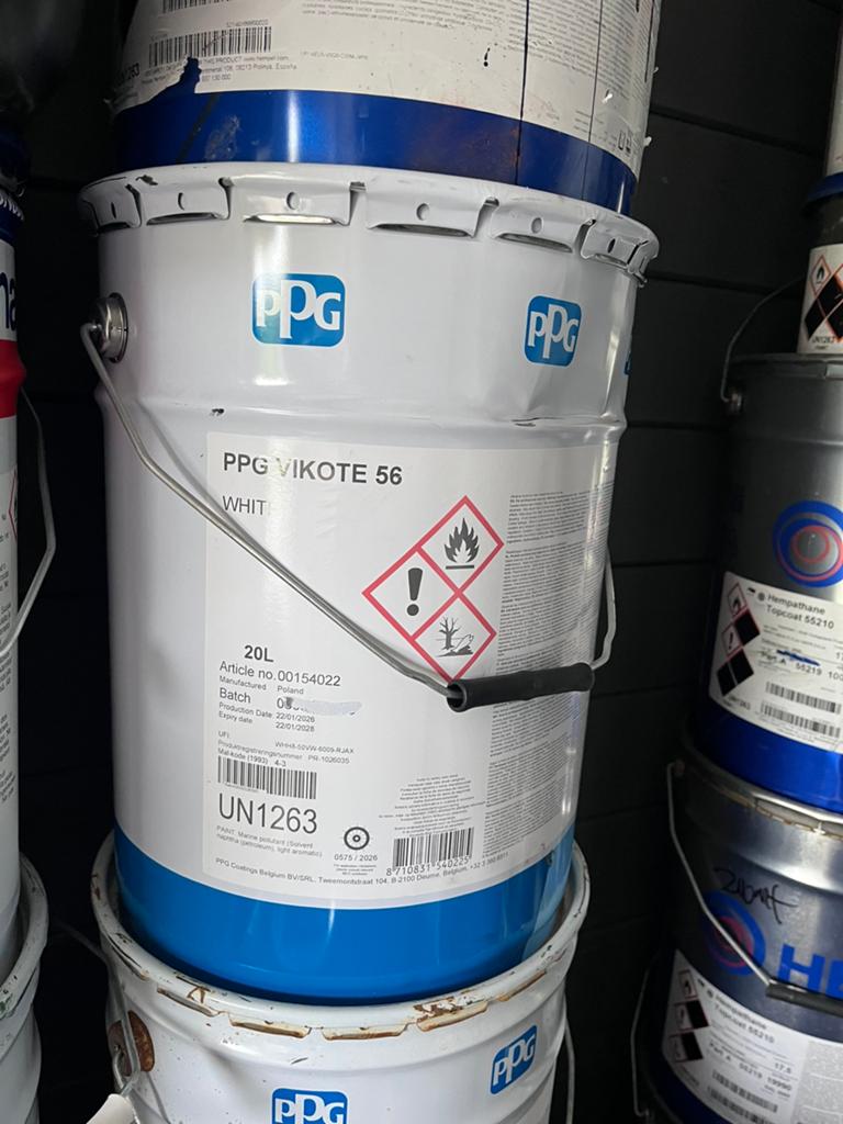 Vikote 56 wit 20 liter 1k, Ophalen, Nieuw, Verven