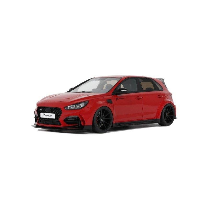 Ottomobile 1:18 Hyundai i30 N Prior Design 2021 rood nieuw, Ophalen of Verzenden, Nieuw, Auto, OttOMobile