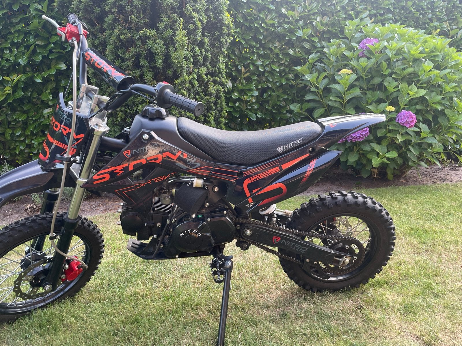 Nitro storm pitbike 125 cc 4 takt, Fietsen en Brommers, Minibikes, Midibikes en Pitbikes, Ophalen, 125 cc, Schijfrem, Pitbike