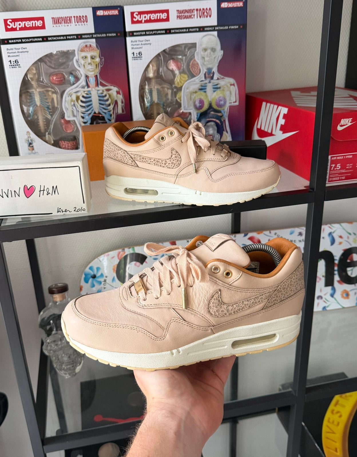Nike Air Max 1 Premium Safari Vachetta Tan - BV1687-221, Kleding | Dames, Schoenen, Ophalen of Verzenden, Zo goed als nieuw, Sneakers of Gympen