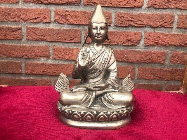 bronzen beeld van de Lama Tsongkhapa, Tibet, Ophalen of Verzenden, Brons