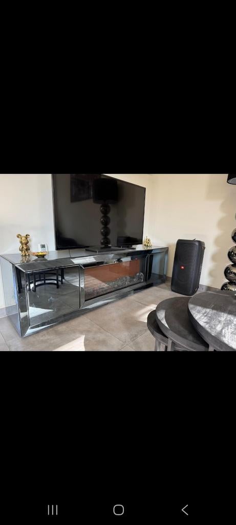 Tv Meubel Sfeerhaard (gereserveerd), Huis en Inrichting, Kasten | Televisiemeubels, Ophalen, 200 cm of meer, Eric Kuster Style